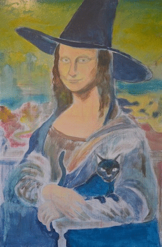 0333 Jochem Grin - Mona Lisa the witch gif